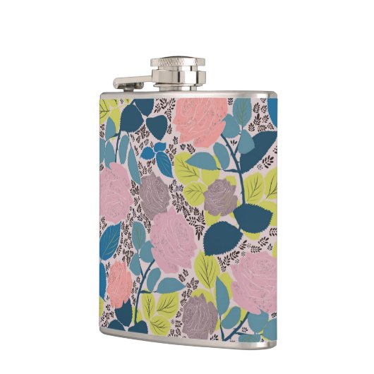 Rose Imprimer Flacon enveloppé de vinyle (Gauche)