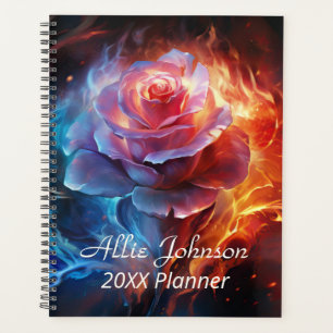 Rose incendie et glace Personnalisé