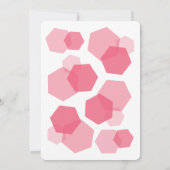 Rose | Invitation de douche nuptiale géométrique m (Dos)