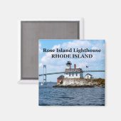 Rose Island Lighthouse, Rhode Island Magnet (Recto/Verso)