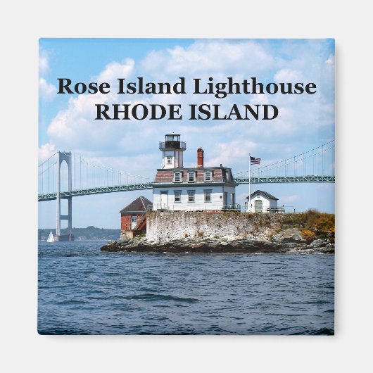 Rose Island Lighthouse, Rhode Island Magnet (Devant)