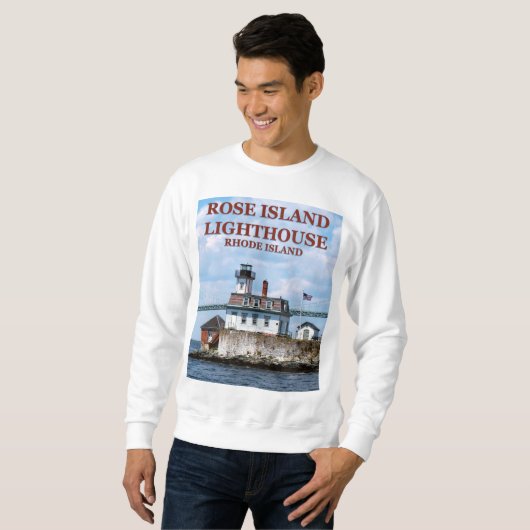 Rose Island Lighthouse, Rhode Island Sweatshirt (Devant entier)