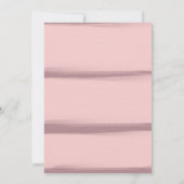 Rose Jardin floral Douche nuptiale Invitation (Dos)