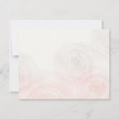 Rose Jardin Floral moderne mariage rsvp (Dos)