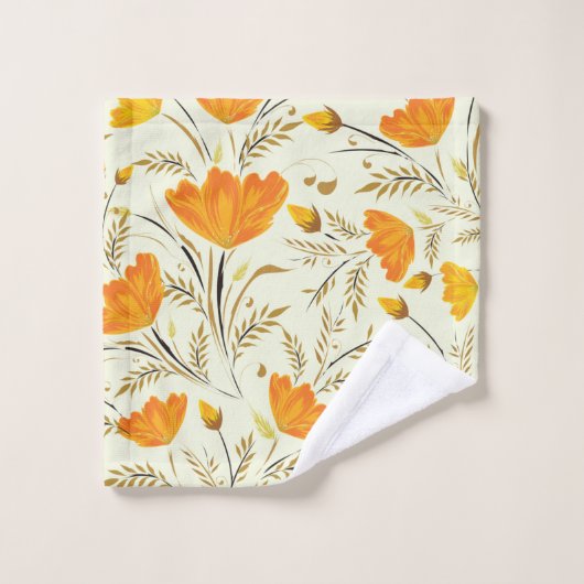 Rose jaune (Gant de toilette)