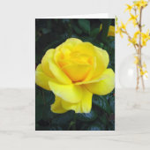 Rose jaune - carte (Fleur jaune)