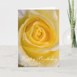 Rose jaune ... carte