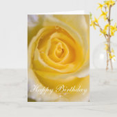 Rose jaune ... carte (Fleur jaune)