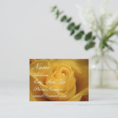 Rose jaune, carte de profil (Debout devant)