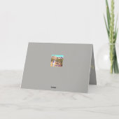 Rose jaune de carte de Valentine d'amitié (Dos)