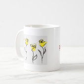 Rose jaune de tasse de café de Zonta - avec VOTRE (Devant gauche)