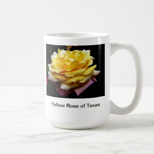 Rose jaune de tasse de café du Texas (Droite)