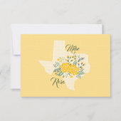 Rose jaune du Texas - En vichy mariage d'état RSVP (Devant)