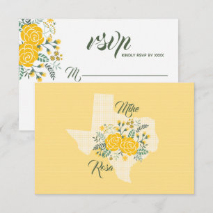 Rose jaune du Texas - En vichy mariage d'état RSVP