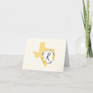 Rose jaune du Texas - En vichy Monogramme