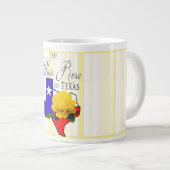 ROSE JAUNE DU TEXAS JUMBO 20 OZ. MUG CAFÉ/SOUP (Devant droit)