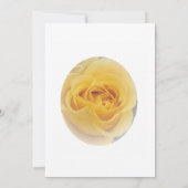 Rose jaune Faire-part de mariage (Dos)