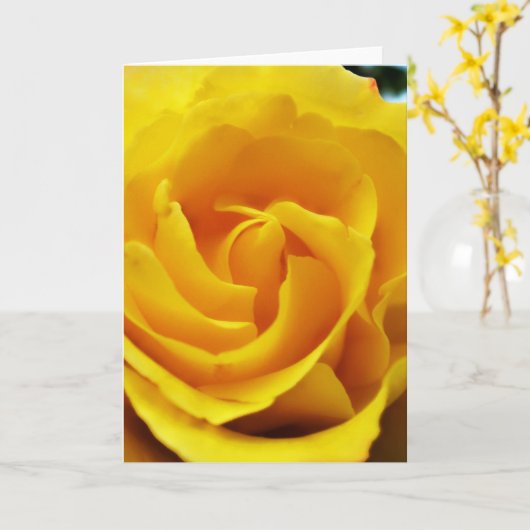 Rose Jaune Grosse Écriture Carte Psaume 31:24 (Fleur jaune)