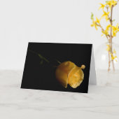 Rose jaune simple - Carte Note (Fleur jaune)