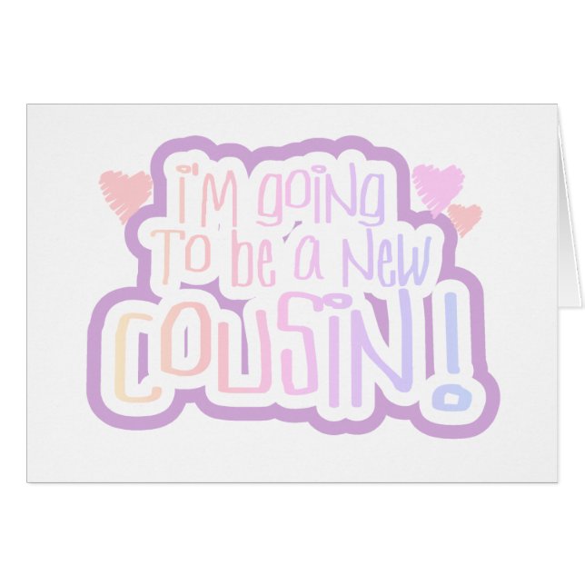 Rose je vais être un cousin (Devant horizontal)