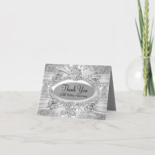 Rose & Jewel Zilveren 25-jarig Jubileum Bedankt