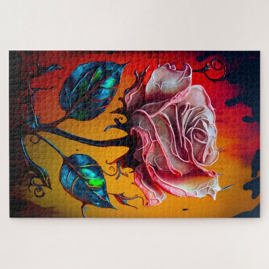 Rose Jigsaw Puzzle (Horizontal)