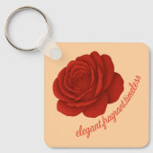 Rose Keychain with Your Name (Voorkant)