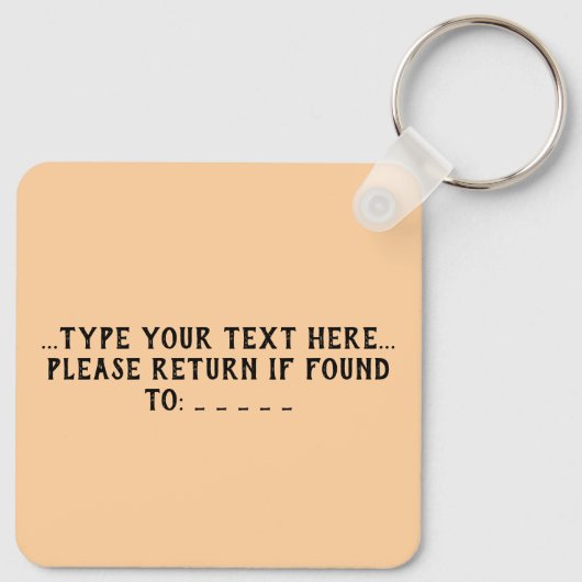 Rose Keychain with Your Name (Achterkant)