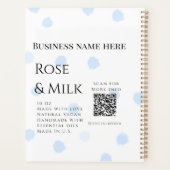 Rose lait fait main soap entreprise QR code ajoute (Dos)