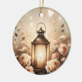 Rose Lantern Glow Bouquet Keramisch Ornament (Links)