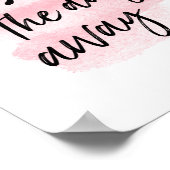 Rosé le jour de l'éloignement | Impression d'art (Coin)