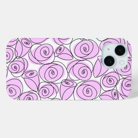 Rose Lilac coque iphone (Verso (horizontal))
