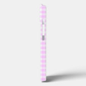 Rose Lilac Monogramme vérifier iPad Mini coque ver (Verso / Gauche)