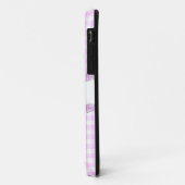 Rose Lilac 'Nom' coché coque iphone vertical (Dos/Gauche)