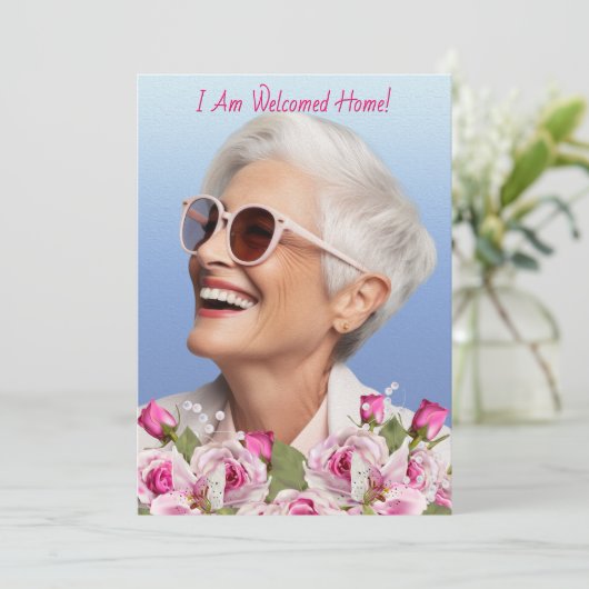 Rose Lily Pearl Programme funéraire rose (Debout devant)