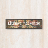 Rose LMFT Therapist Bureau Porte Signet Nom Plaque (Devant)