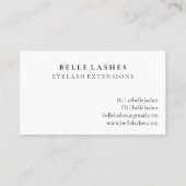 Rose Luxury Eyelash Extension Beauté Carte de visi (Dos)