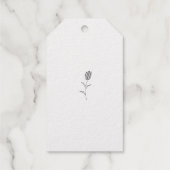 Rose Madder, Lava Rood, bloemendesign Cadeaulabels (Achterkant)