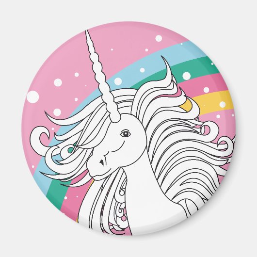 ROSE MAGNET UNICORN (Devant)