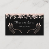 Rose Manicure Clous Rendez-vous Artiste (Devant)