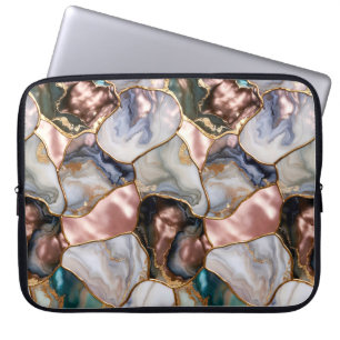 Rose Marble Laptop Hoesje Elegante Hoes