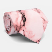 Rose Marbre blanc Blush Cravate en pierre (Roulé)