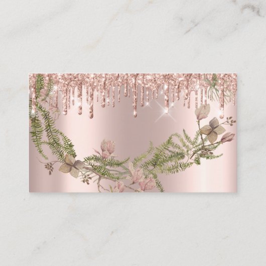 Rose Mariage de la carte de réception (Dos)