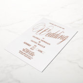 Rose Mariage or Real Foil Invitation (Rotation)