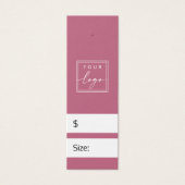 Rose mauve do-it-yourself étiquette de prix avec l (Devant)
