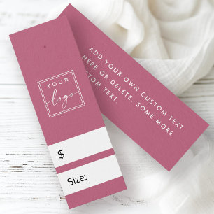 Rose mauve do-it-yourself étiquette de prix avec l