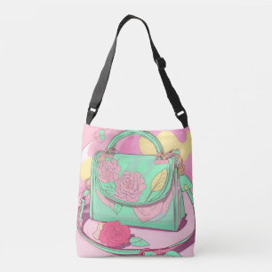 Rose Me a Purse AI-kunst  Crossbody Tas