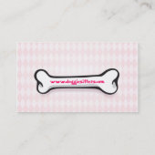 Rose mignon de cartes de visite professionnelle de (Dos)