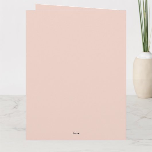 Rose mignon singe bébé fille Faire-part (Dos)