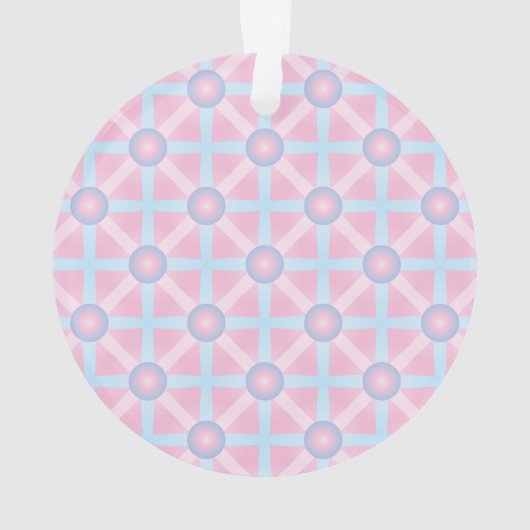 Rose mignon, violet et bleu clair Motif (dos)